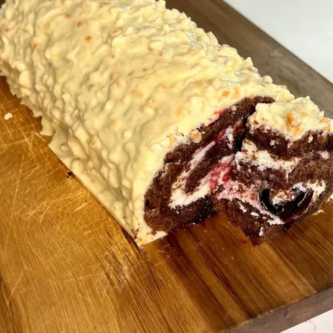 Ricetta Rotolo cioccolato e ciliegia